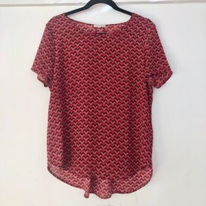 2/$20 Pleione pleat back woven tee S
